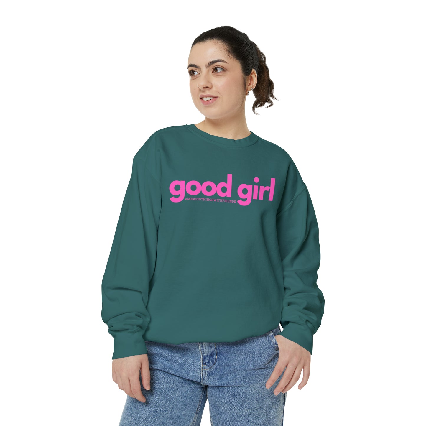 Premium Good Girl Garment-Dyed Sweatshirt